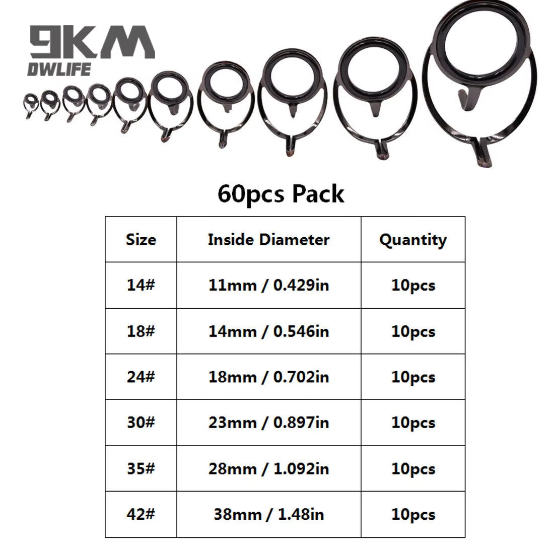 Fishing Rod Guide 9~200Pcs Stainless Steel Ceramics Rings Rod Repair Kit Spinning Casting Mixed Size Replacement Accessories