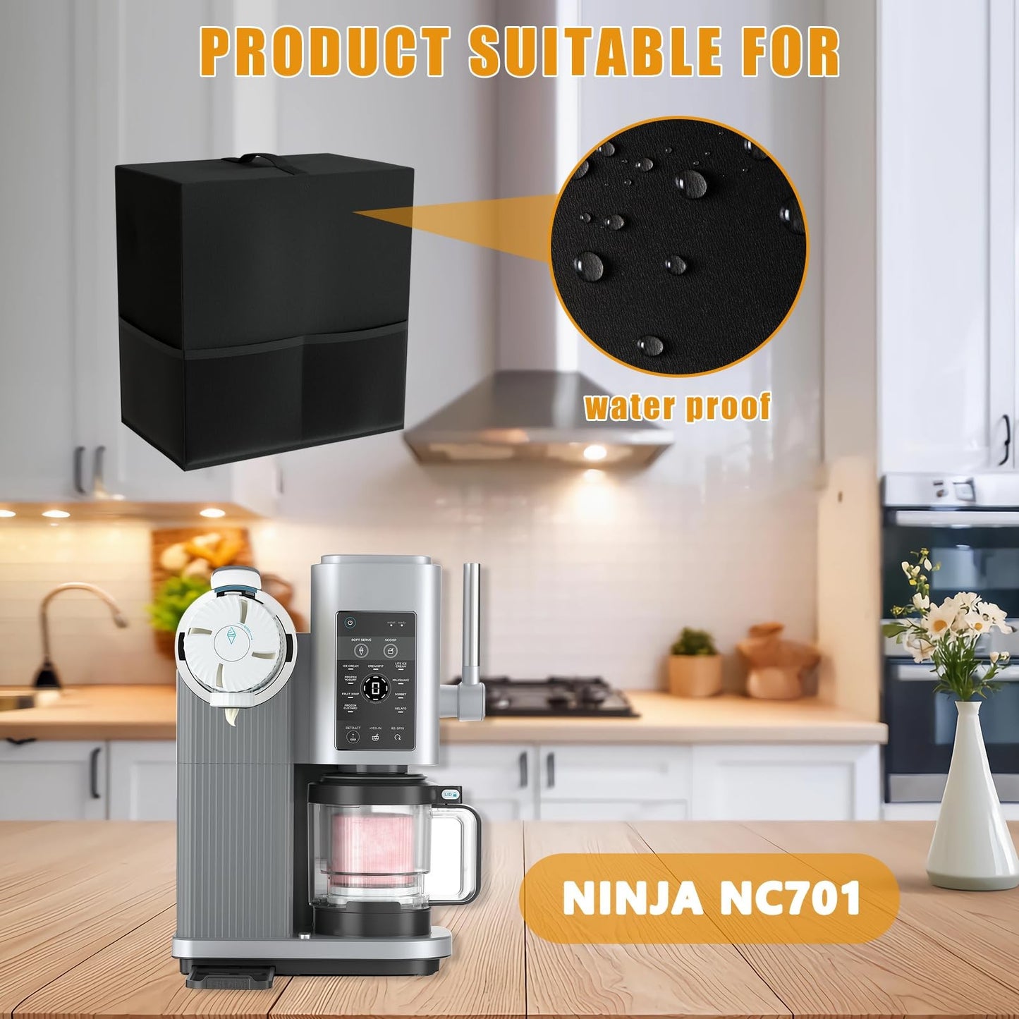 -Ice Cream and Soft Drink Maker Accessory for Ninja Ice Cream Maker Nc701.Ice...