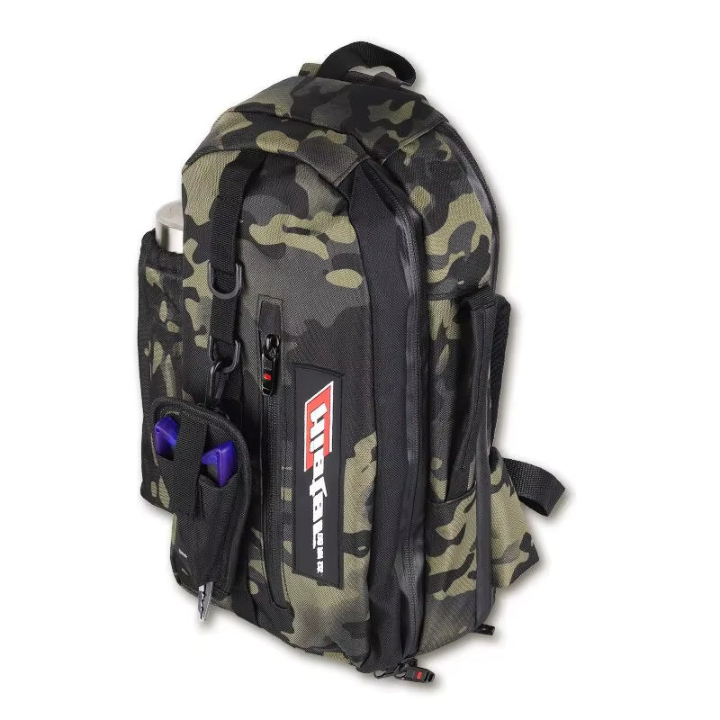 Spinning Casting Rod Bag Multi-Functional Big Capacity Waterproof Handbag Waist Crossbody Chest Fishing Backpack