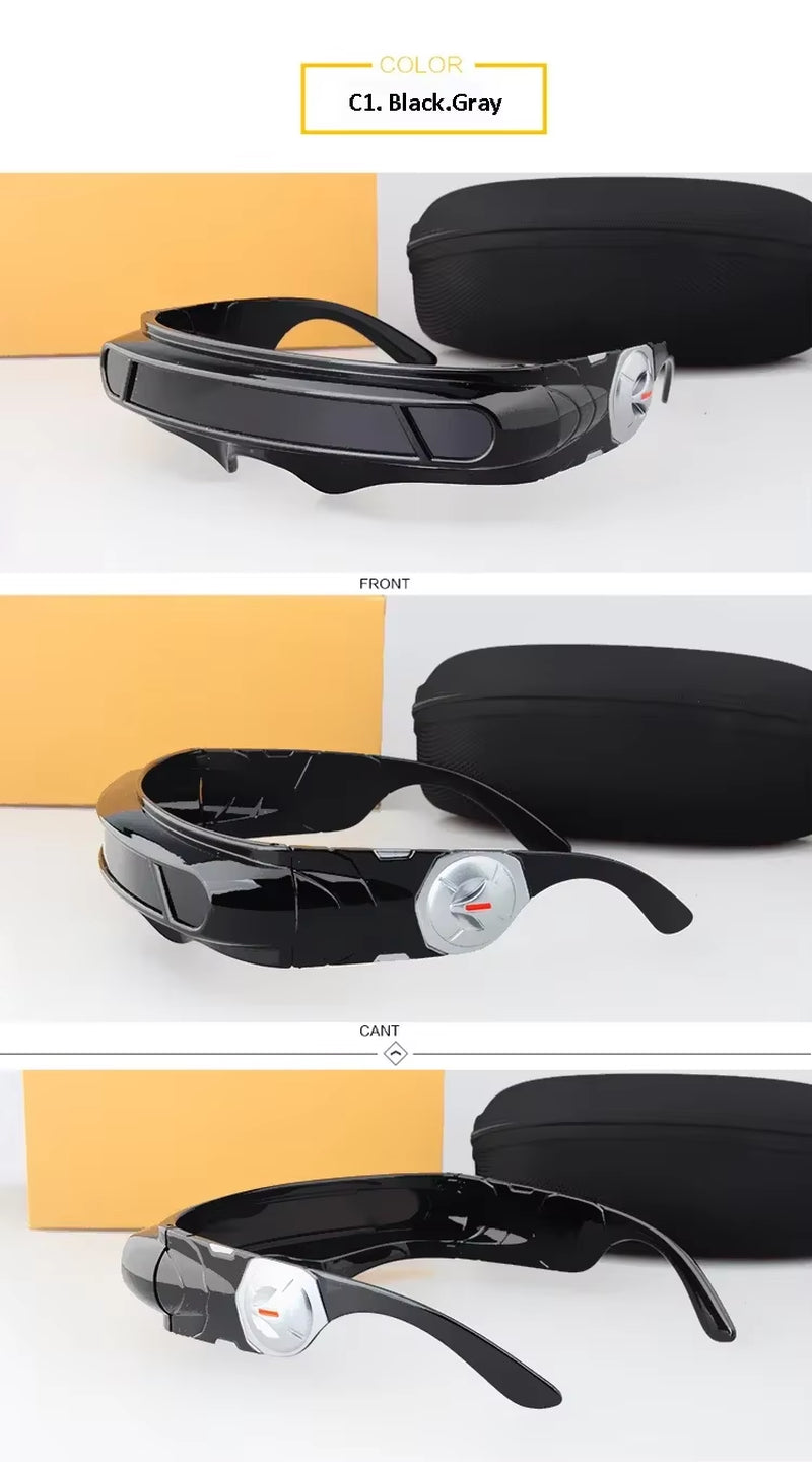 X-Man Sunglasses X-Men Cyclops Cosplay Polarized Sunglasses for Men Women Memory Material Shield Designer Sunglasses