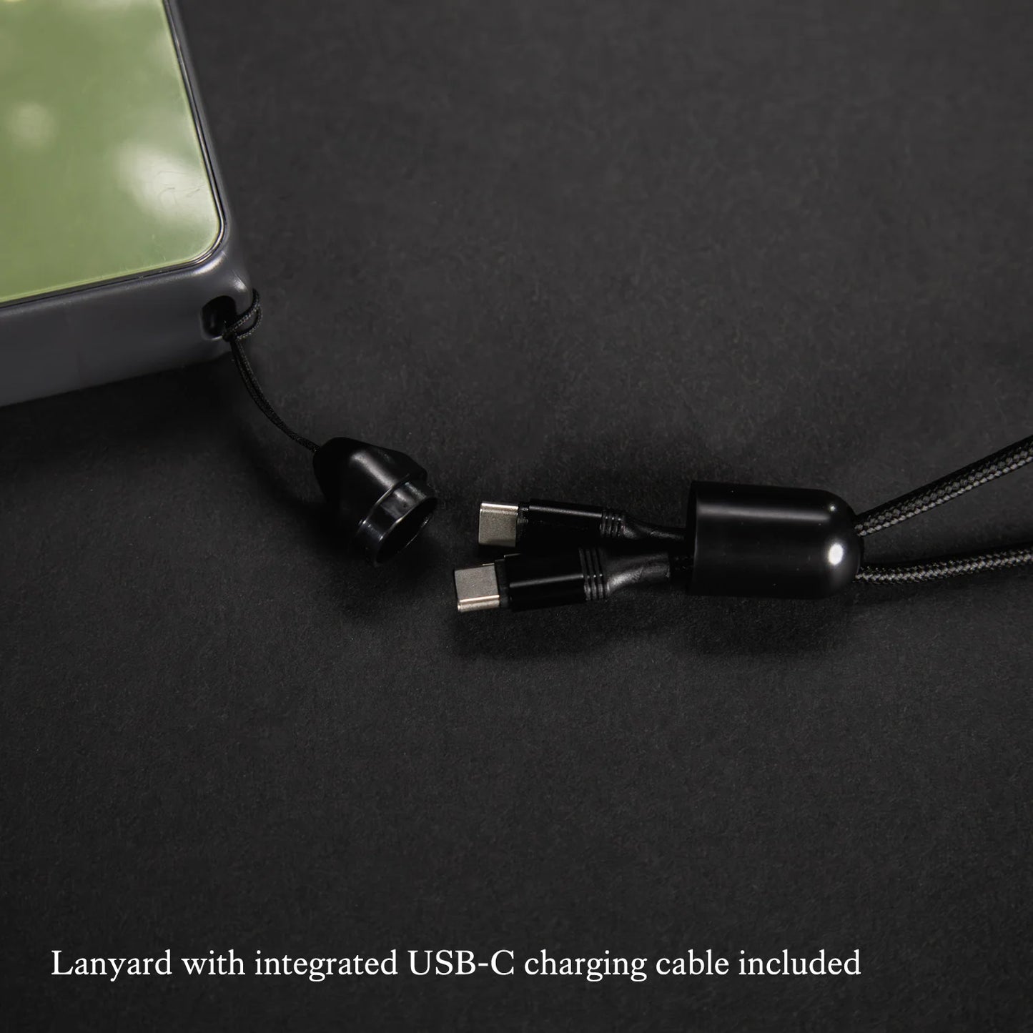 10000 Mah Portable Power Bank, 20W Fast Charge, Built-In Lanyard Charging Cord