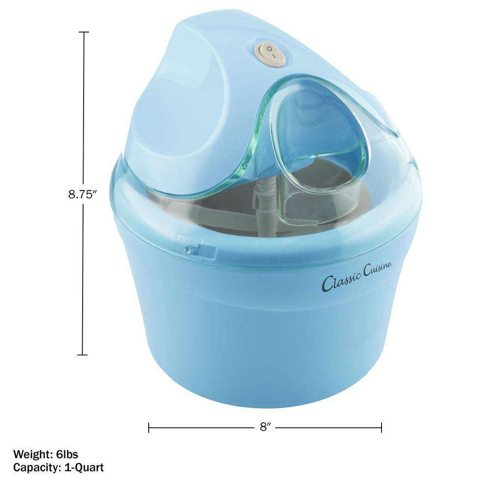 1 Qt. Ice Cream Maker, Blue