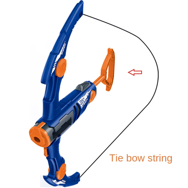 Outdoor Game Safety Soft Bomb Launcher Children Bow and Arrow Model Toy 12 Continuous Launcher Fun Crossbow