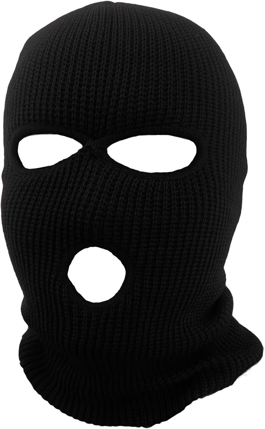 3-Hole Beanie Face Mask Ski-Warm Knit-Men and Women