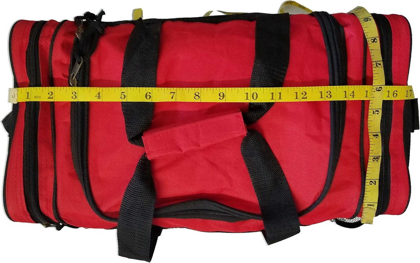 17" Carry on Travel Size Sport Luggage Gym Weekender Bag (Red)