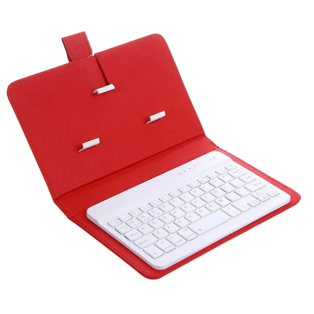 Wireless Bluetooth Keyboard for Iphone Huawei Xiaomi Tablet Mini Keyboard Mobile Phone Gaming Keyboard PU Case Support