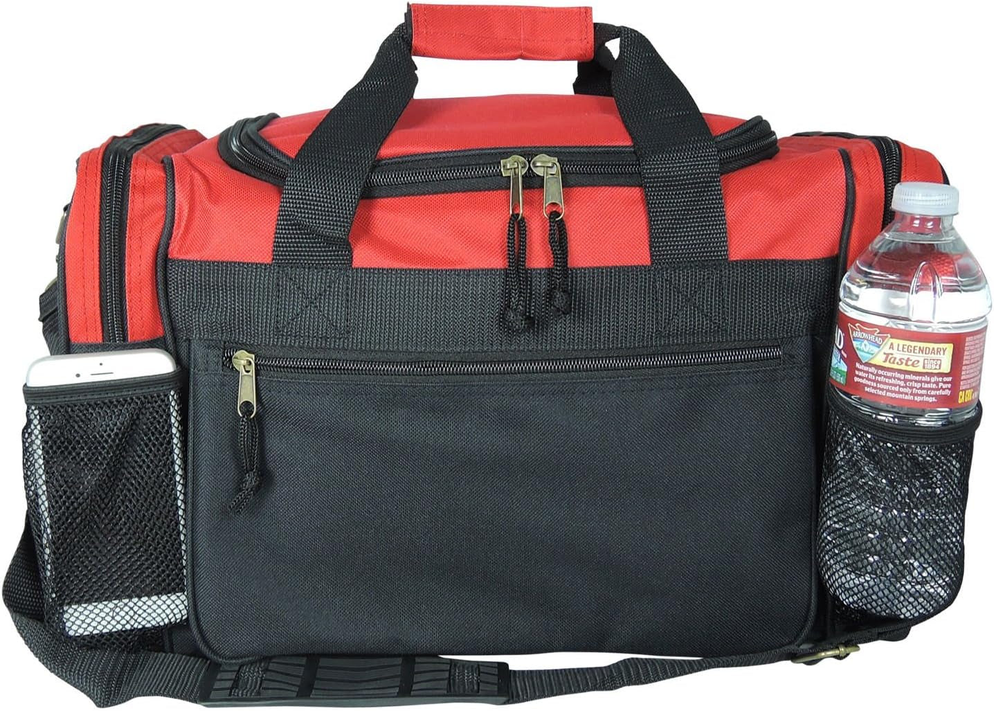 17" Carry on Travel Size Sport Luggage Gym Weekender Bag (Red)