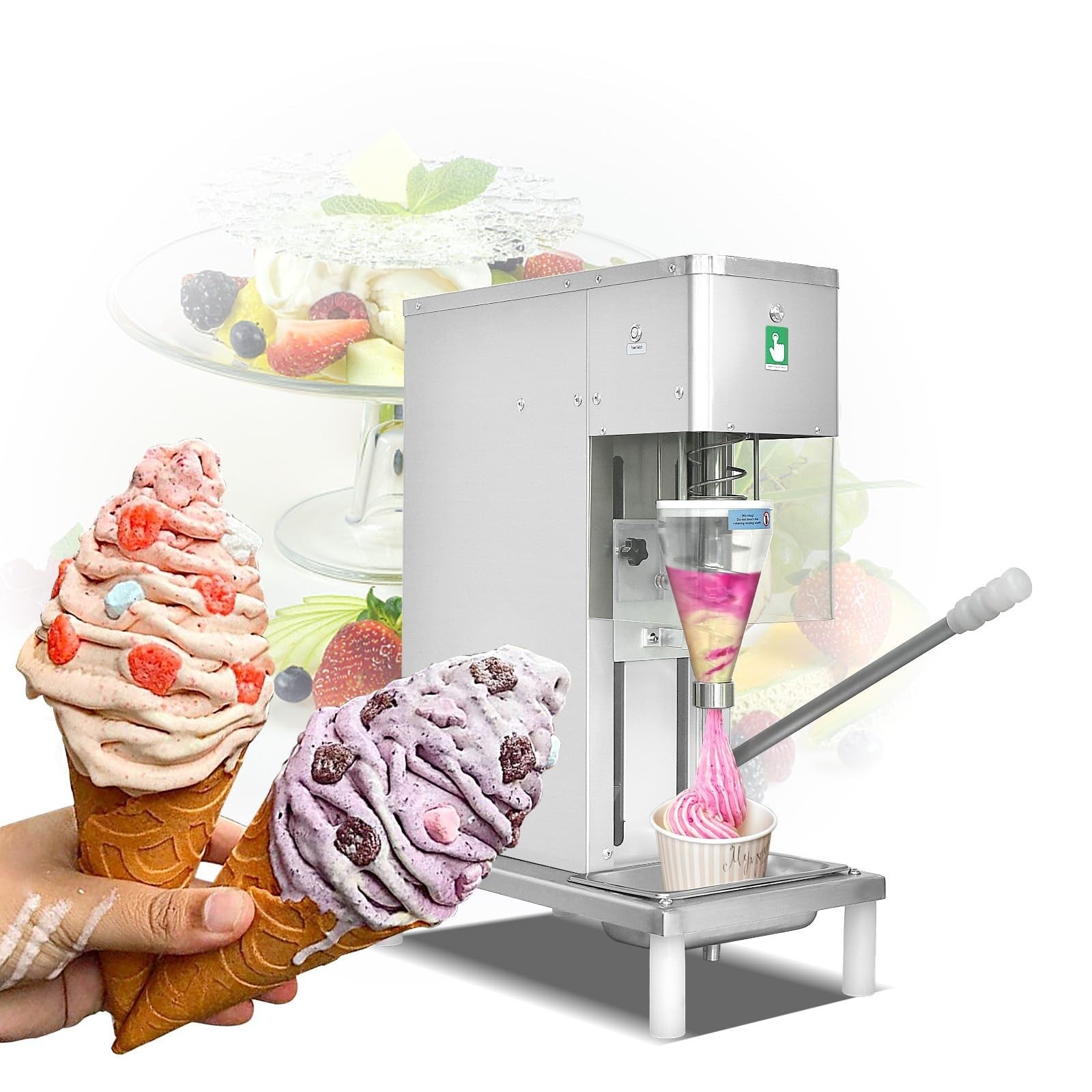 Commercial Swirl Machine Ice Cream Blending Machine Frozen Yogurt Blender