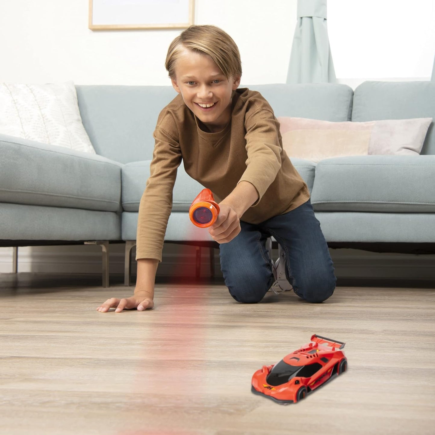 , Zero Gravity Laser, Laser-Guided Wall Racer, Wall Climbing Race Car, Red