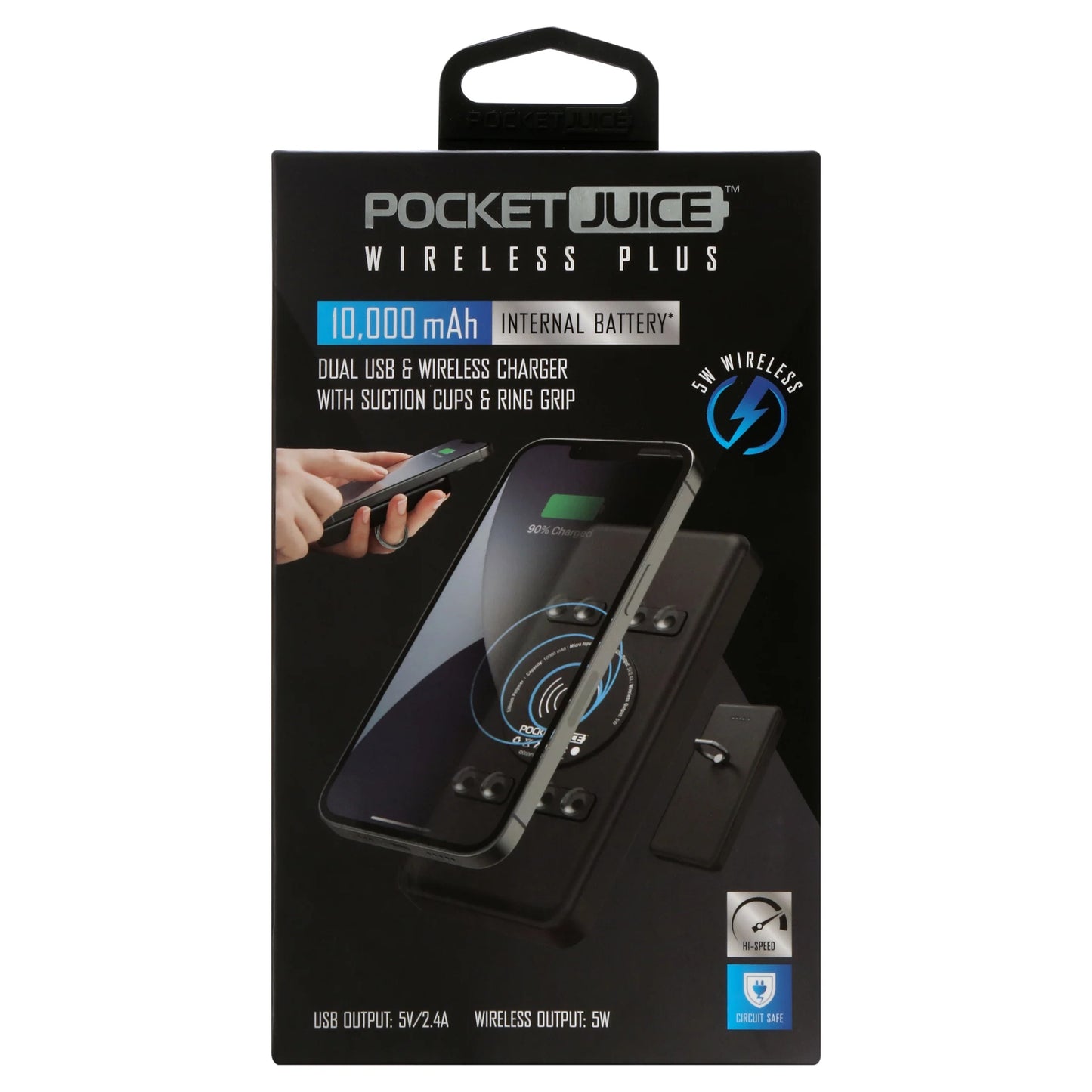 Wireless plus 10K Power Bank – 3-In-1 10,000Mah Portable Charger with High-Speed Wireless Charging