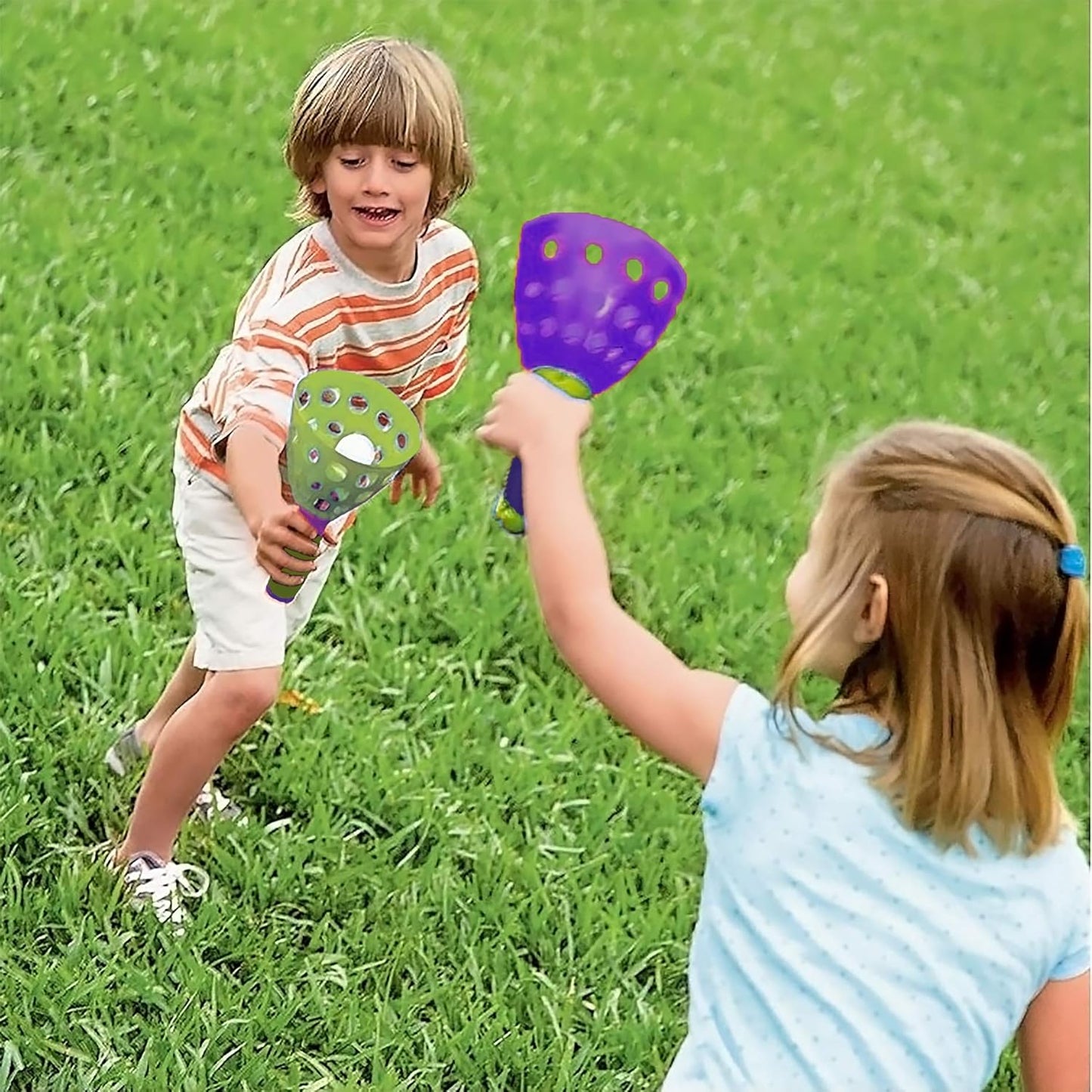Original POP 'N Catch Family Skill Game with 2 Launchers - Launch & Catch the Ball for Hours of Fun! Perfect for Backyard, Beach or Tailgate Parties! Outdoor or Indoor Fun for Kids & Adults