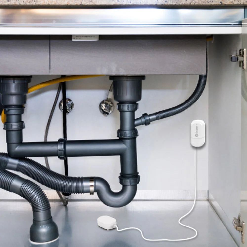 Water Leak Alarm Sensor, Home Water Detector, Wireless Wi-Fi Connection, No Hub Required, Smartphone Alerts, Early Flood Detection