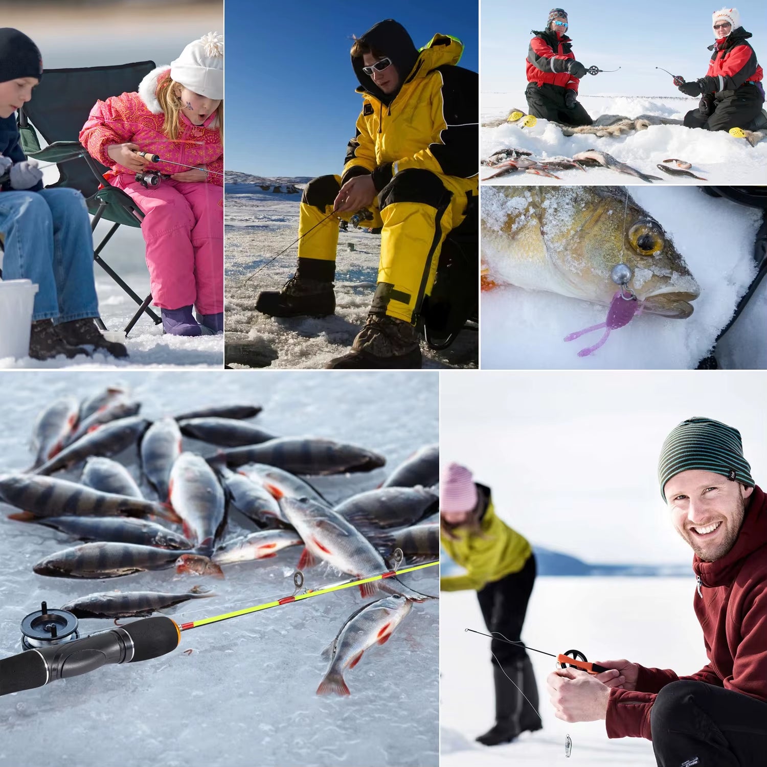 Ultralight Winter Ice Fishing Rod Portable Winter Ice Fishing Rod Spinning Casting Ice Winter Fishing Pole Tackle