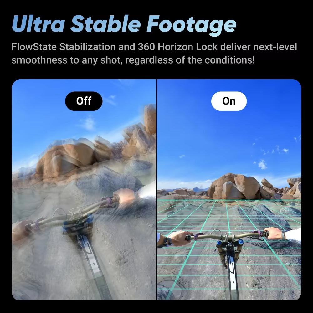 X4 - 8K Waterproof 360 Action Camera, 4K Wide-Angle Video, Invisible Selfie Stick, 135 Min Last,Removable Lens Guards,