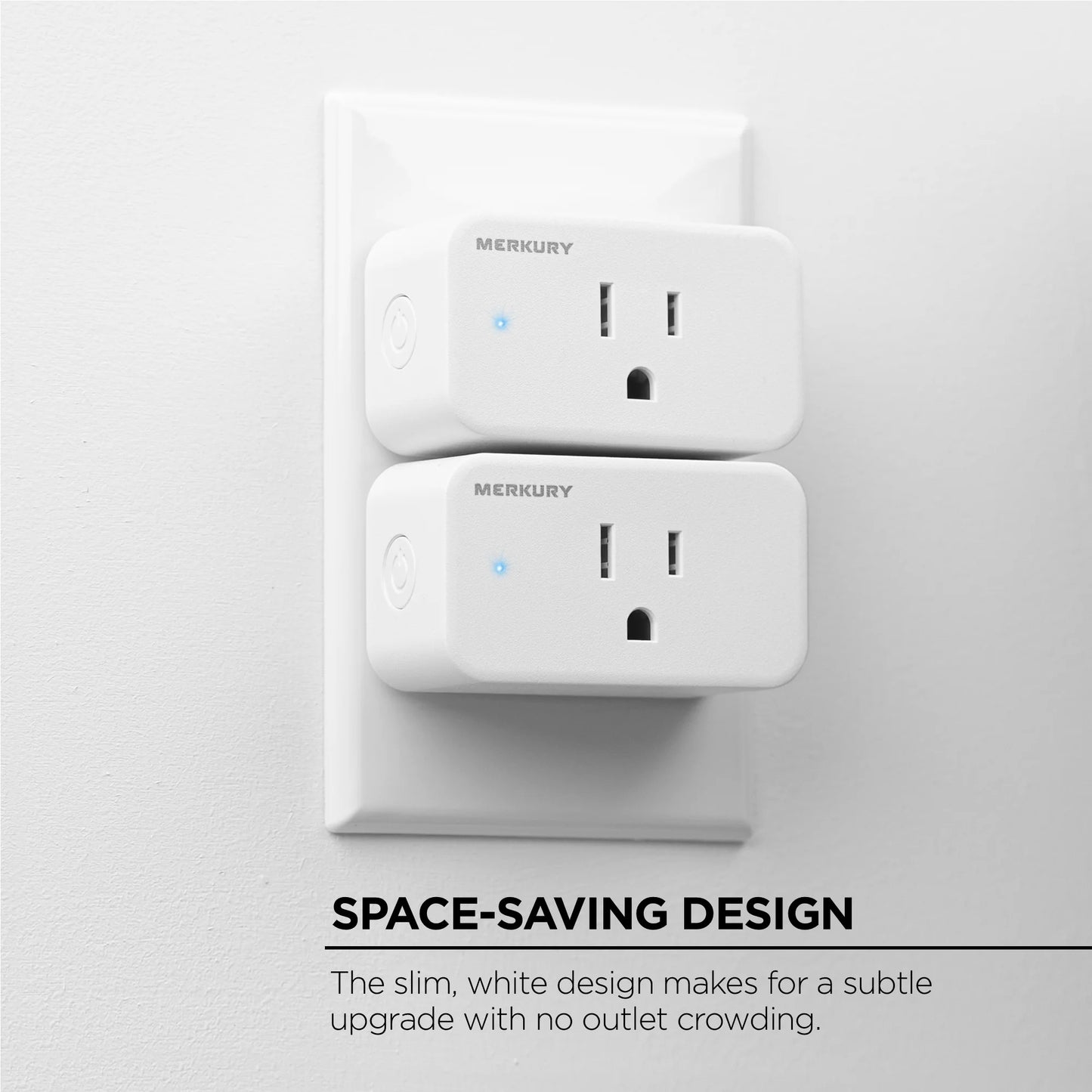Wi-Fi Plug - Smart Outlet Compatible with Alexa & Google, White (3-Pack)