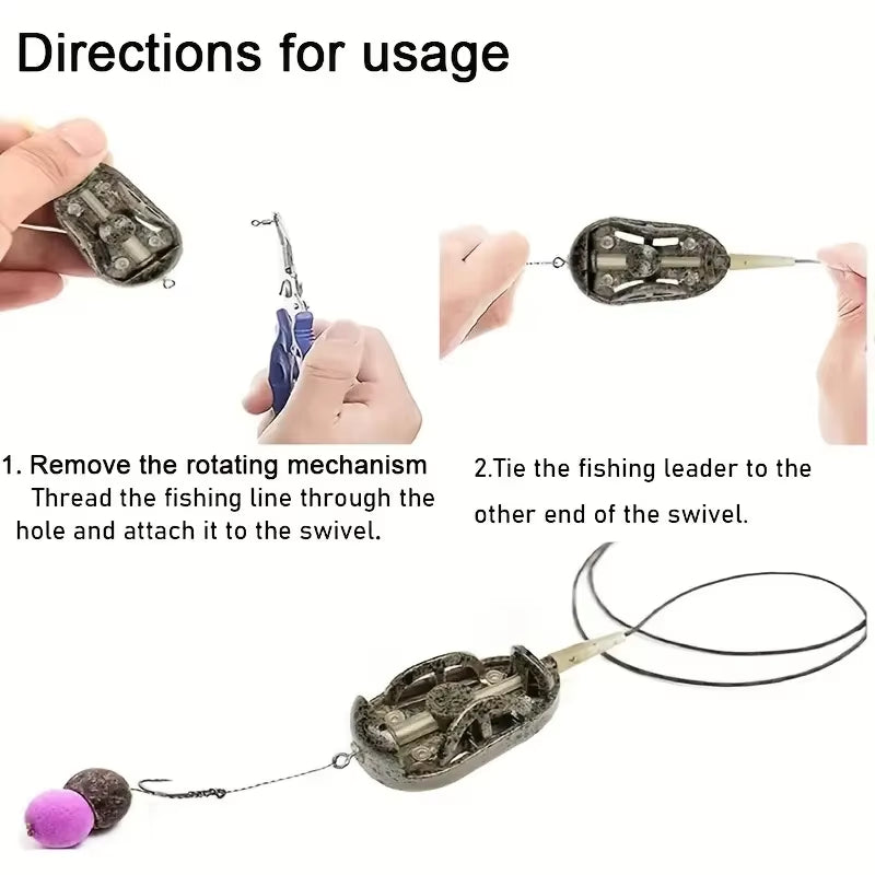 Complete Carp Fishing Feeder Kit - High-Speed Bait Launcher with Mold