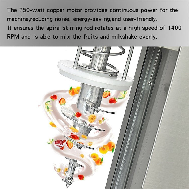 Commercial Swirl Machine Ice Cream Blending Machine Frozen Yogurt Blender