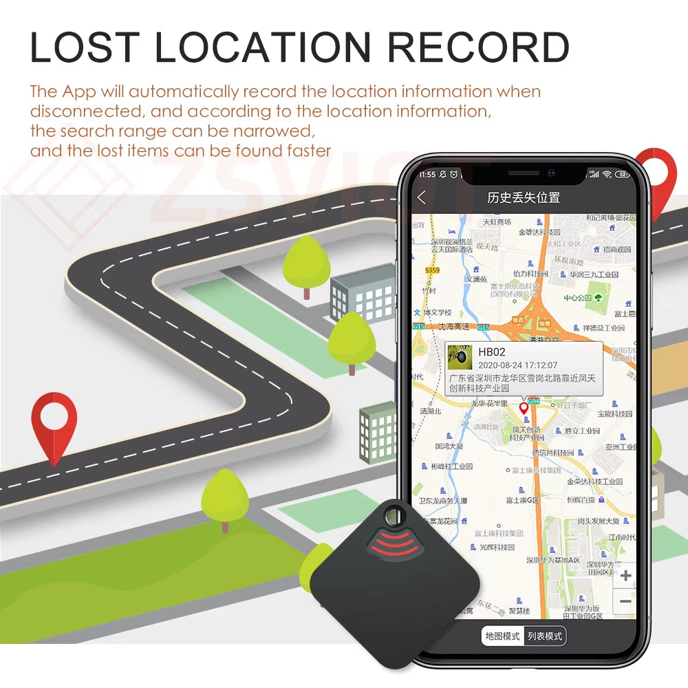 Tuya Smart Tracker Device Mini Tag Key Child Finder Pet Tracker Location Bluetooth Tracker Smart Tracker Vehicle Anti-Lost