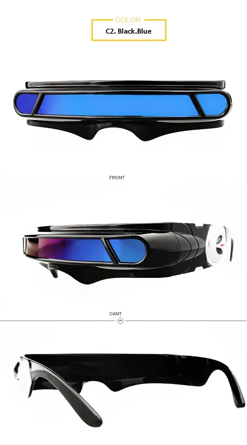 X-Man Sunglasses X-Men Cyclops Cosplay Polarized Sunglasses for Men Women Memory Material Shield Designer Sunglasses