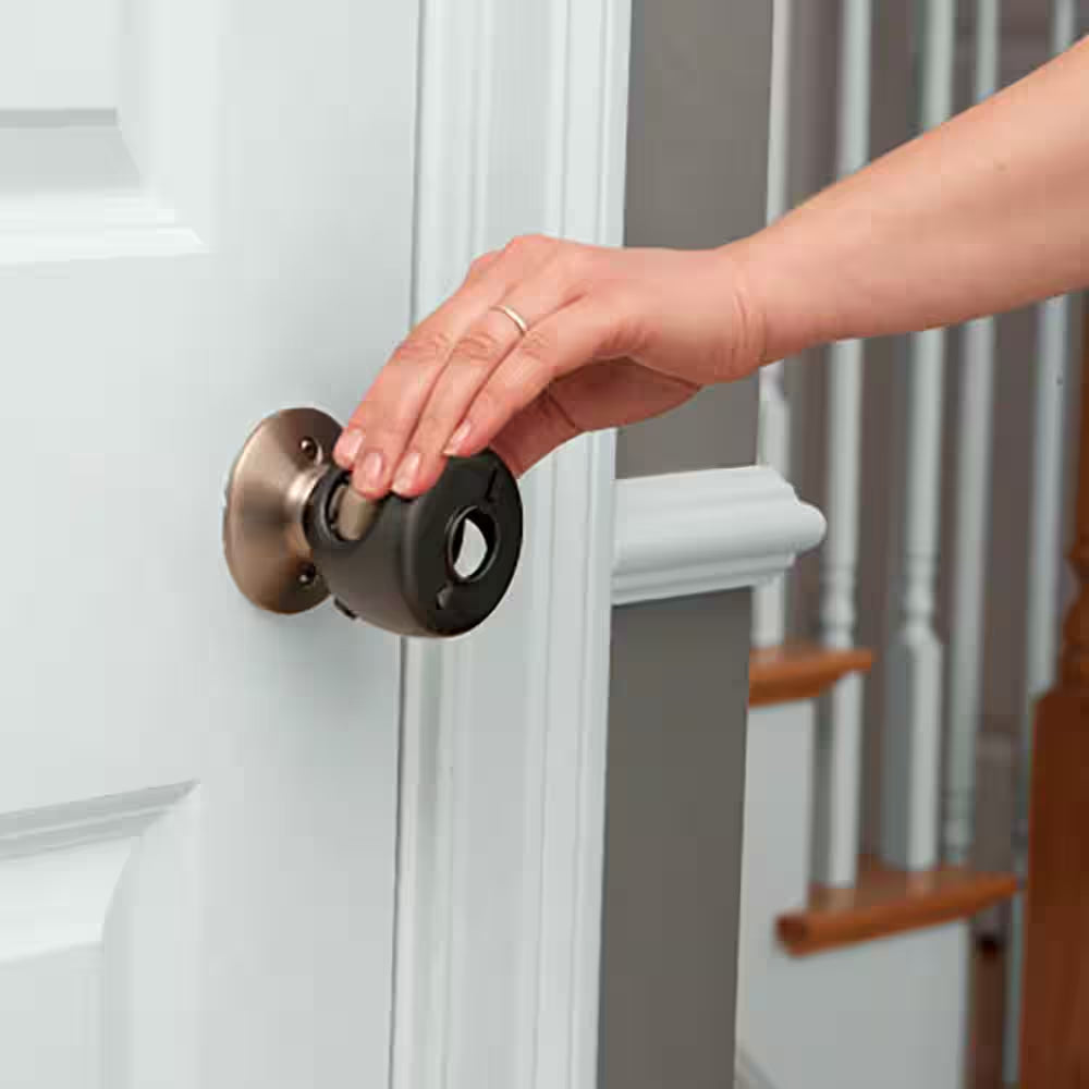 Parent Grip Charcoal Door Knob Covers (4-Pack)
