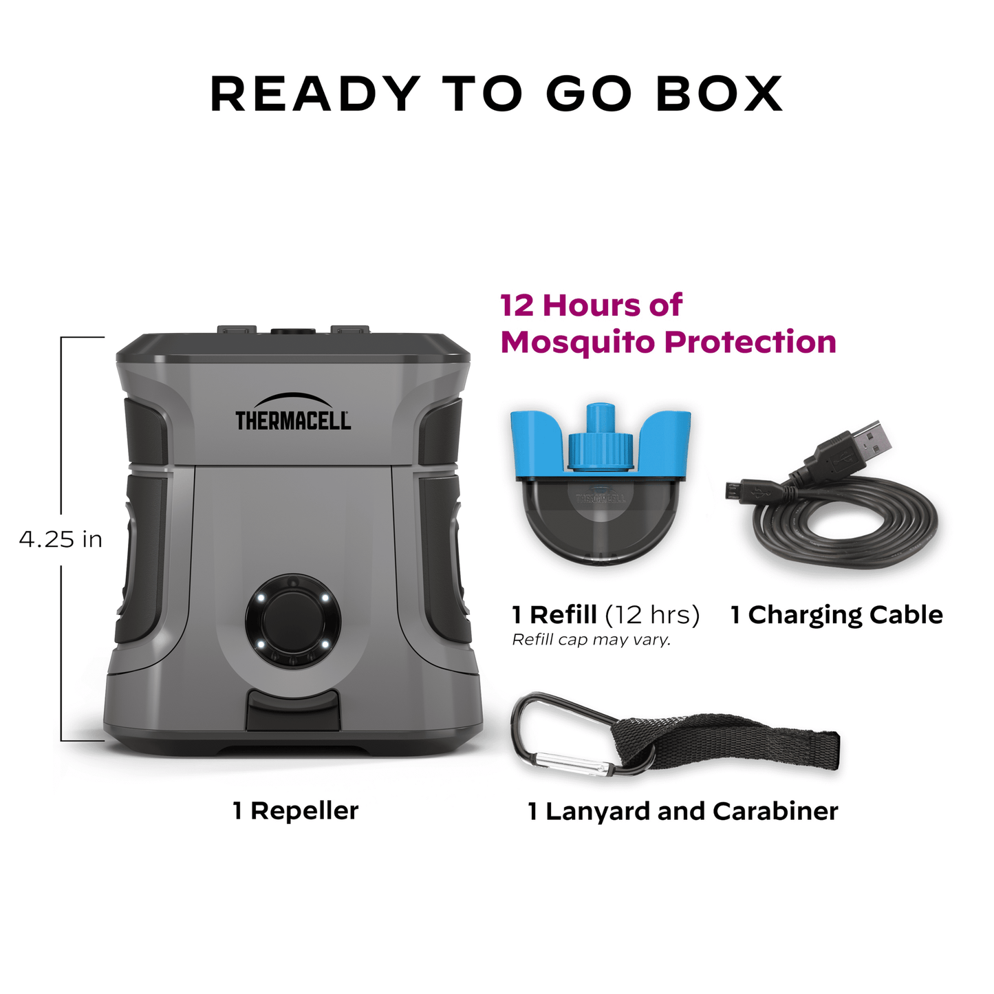 (3 Pack)  Mosquito Repellent Rechargeable Adventure Ex-Series EX55 with 12-Hour Refill