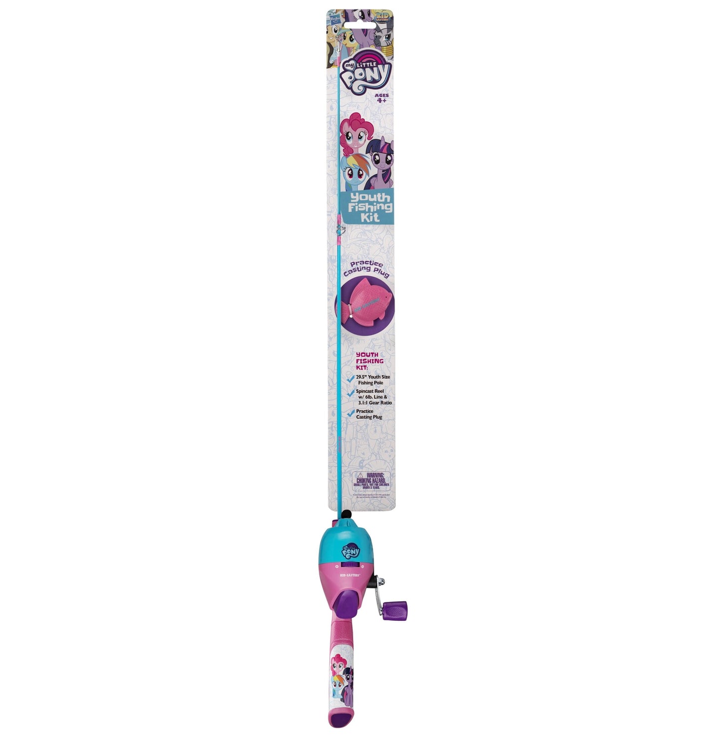 My Little Pony Light Action Spincasting Fishing Rod and Reel Combo Kit