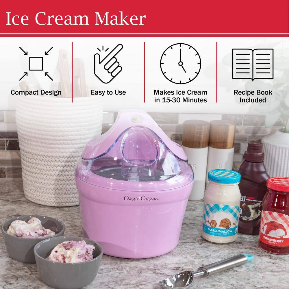 1 Qt. Ice Cream Maker, Pink