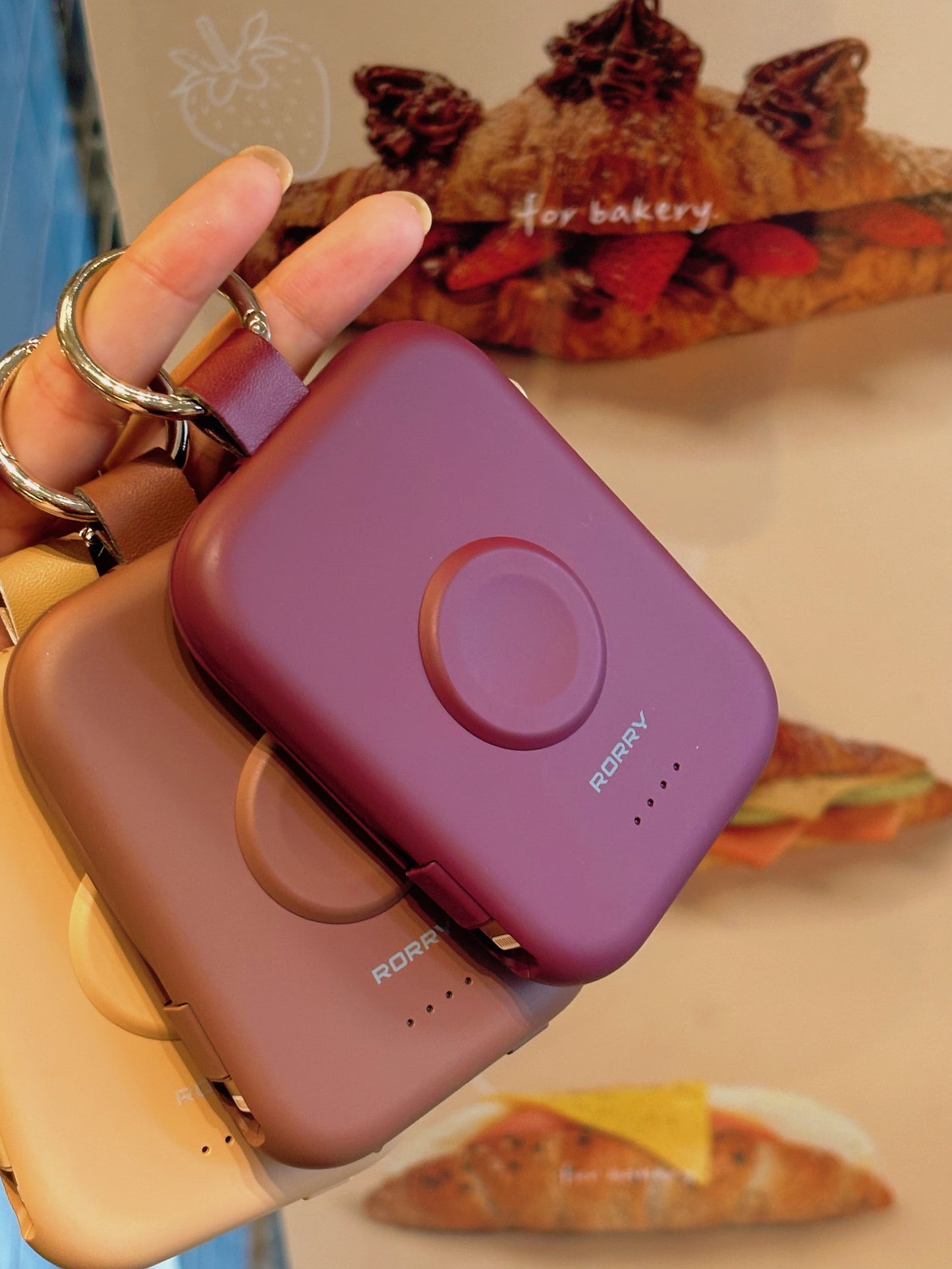 Portable Charger,5000Mah Power Bank - Apple Watch Charger with Built-In Cables,Travel-Ready Portable Charger for Iphone 16/15/14 ,Android , Apple Watch, Kahaki