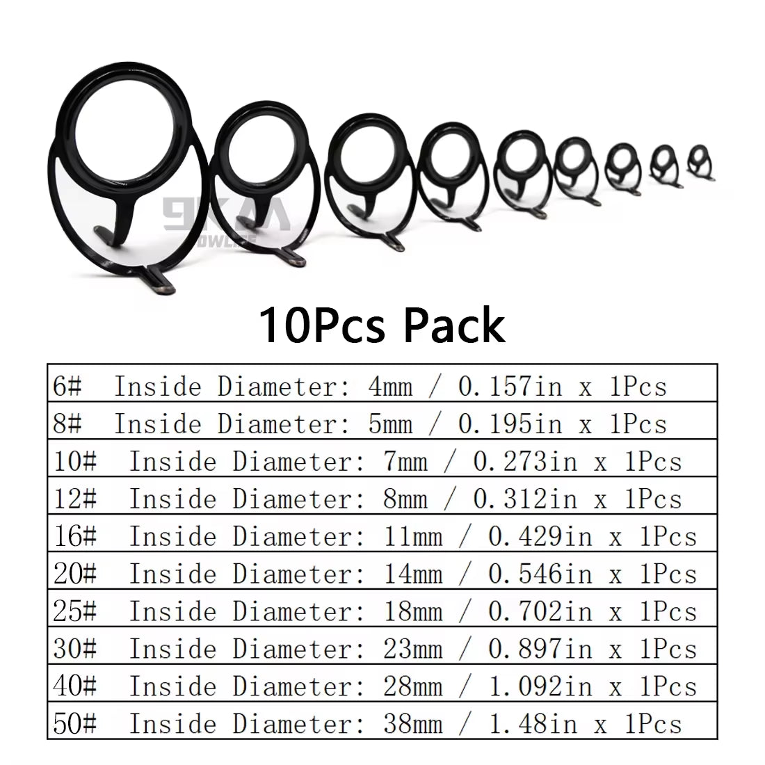 Fishing Rod Guide 9~200Pcs Stainless Steel Ceramics Rings Rod Repair Kit Spinning Casting Mixed Size Replacement Accessories