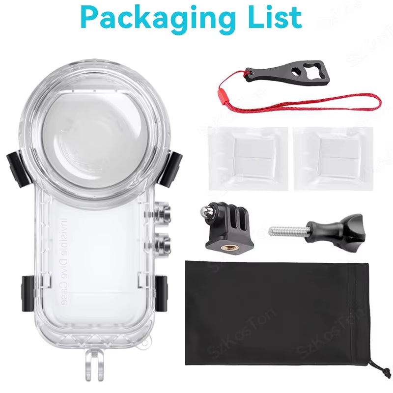 Dive Case for Insta 360 X4 Waterproof Housing Cover for  X4 Invisible Diving Case Underwater 50M Dive Shell Accessories