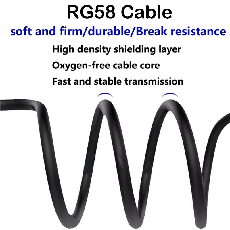 433/145MH Handheld Yagi Antenna 6Dbi High Gain Radio Station+Uv Dual Band Long Range Directional Signal Reception 1M Cable RG174