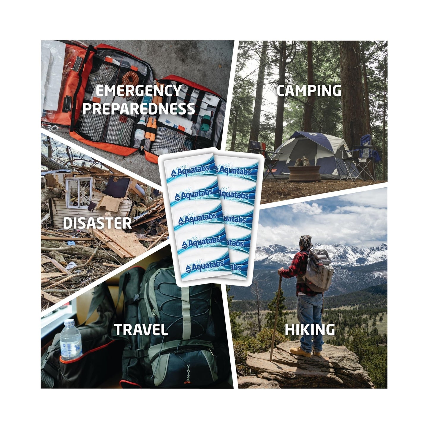 Aquatabs 49Mg Water Purification Tablets (100 Pack). Water Filtration System ...