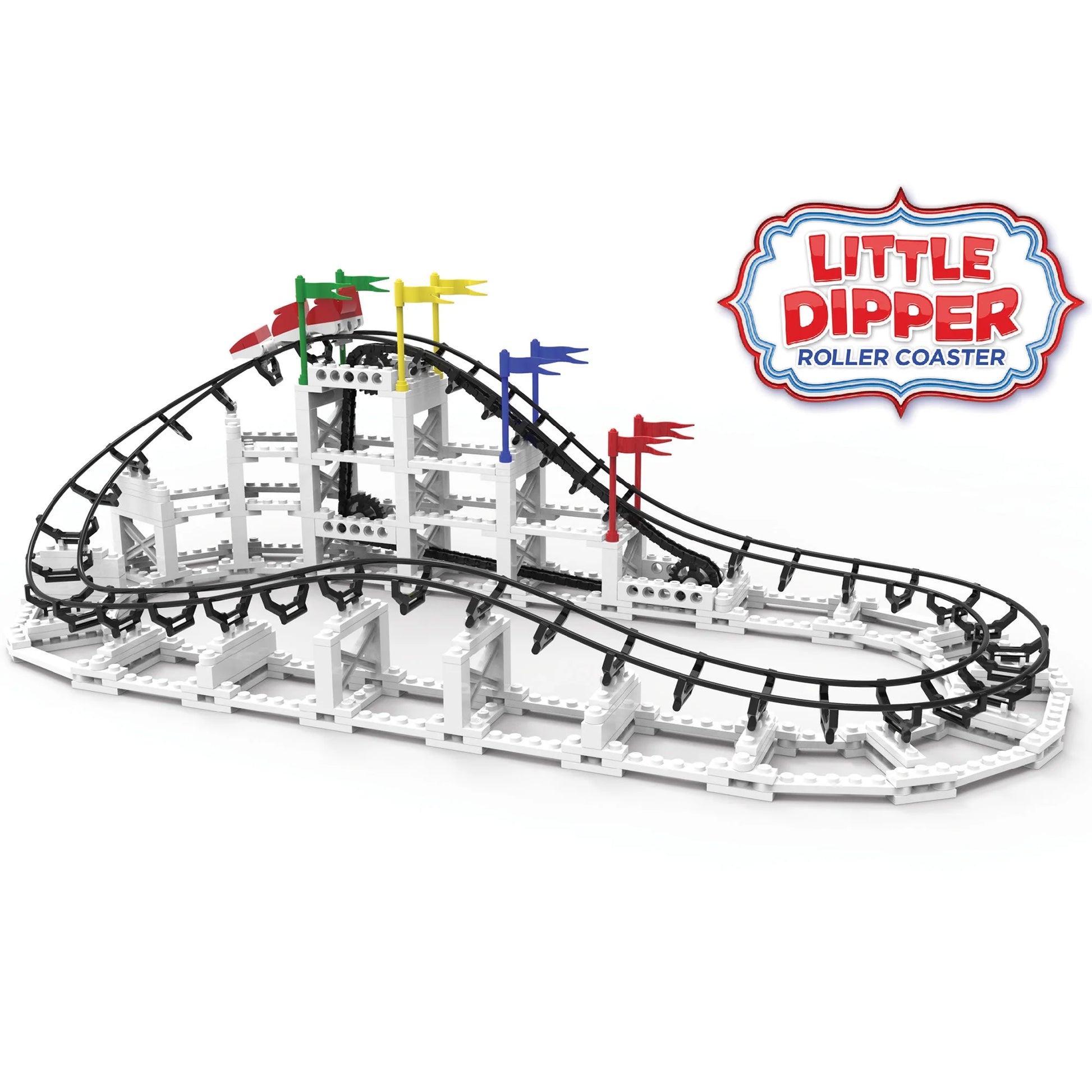 : Little Dipper - 332 Pcs, Building Brick Set, Gravity Powered Roller Coaster Model, Promotes STEM Learning