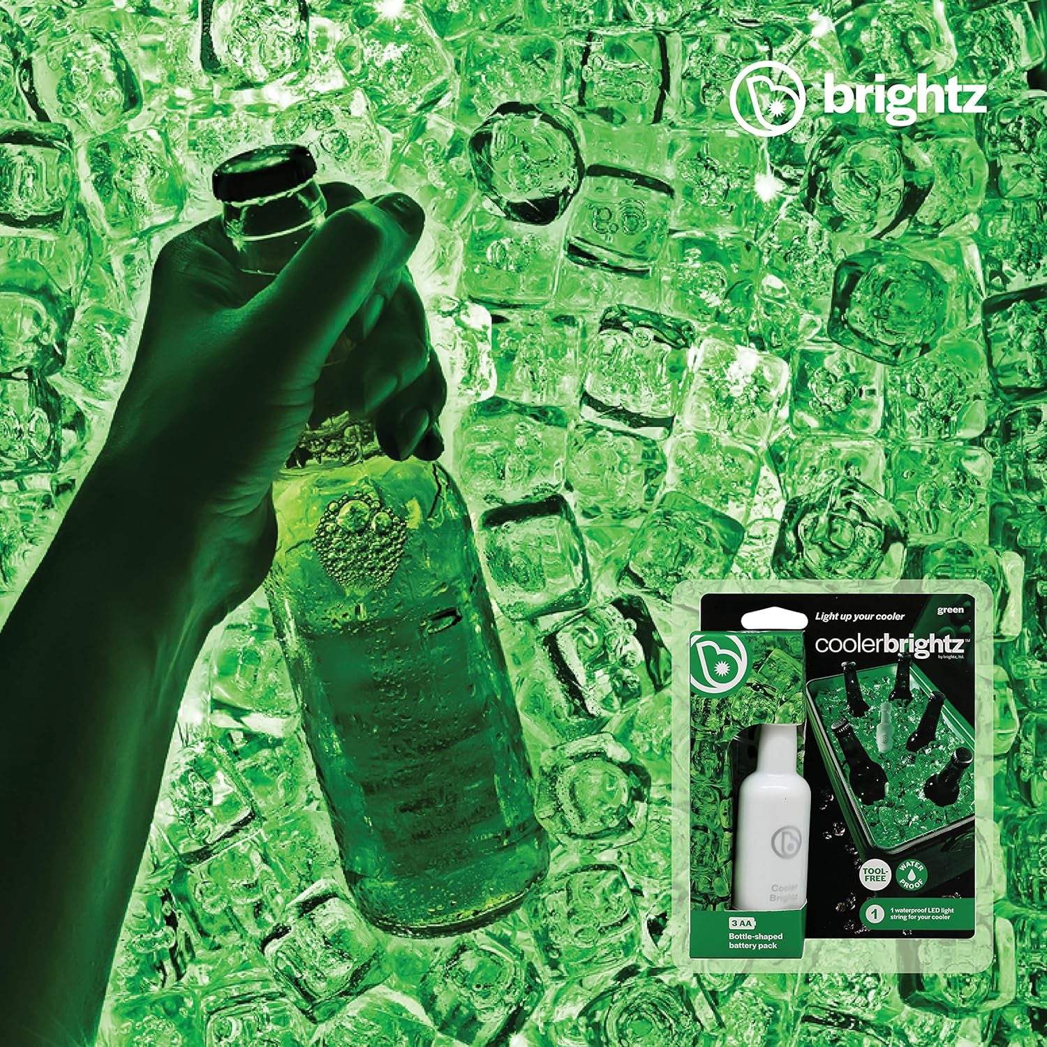 Cooler LED Cooler Light Rope, Green - Waterproof Ice Chest Light Rope - Top 2021 Outdoor Camping Gifts & Accessories Perfect Camping Christmas Xmas Gift Present for Men Dad Son Grandpa