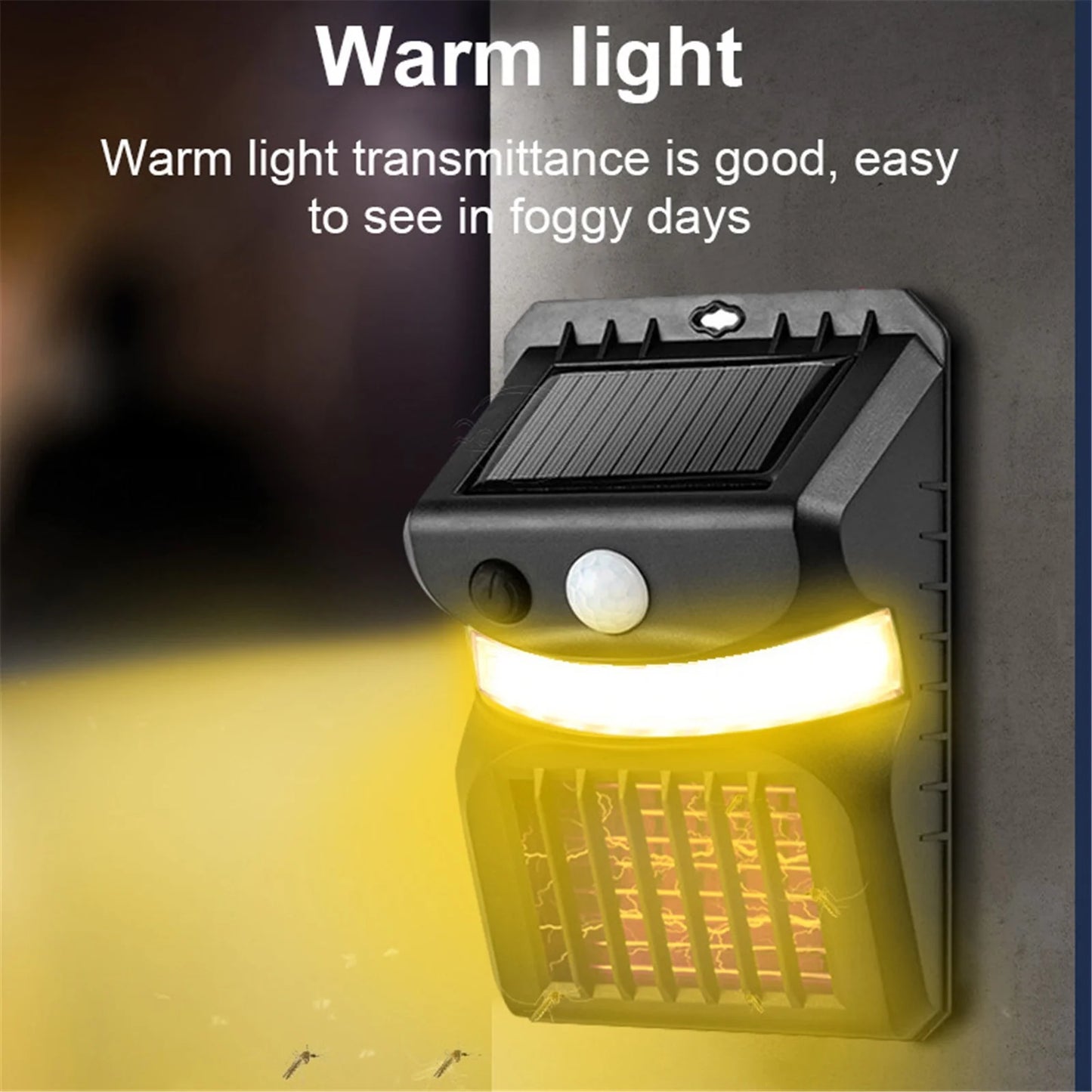 Bug Zapper for Outdoor and Indoor, Solar Powered Electric Mosquito Zapper, Portable Insect Repellent