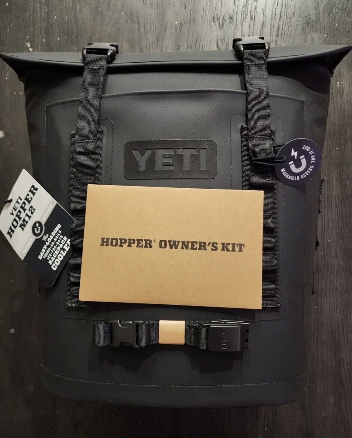 New YETI Hopper M12 Soft Backpack Cooler Black Pre Dawn RARE Model HOPPBPM12