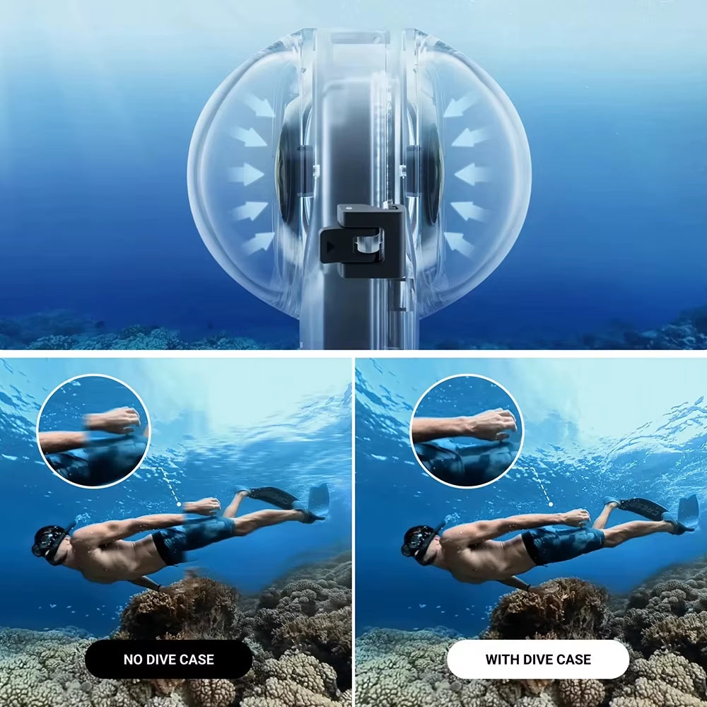 Dive Case for Insta 360 X4 Waterproof Housing Cover for  X4 Invisible Diving Case Underwater 50M Dive Shell Accessories