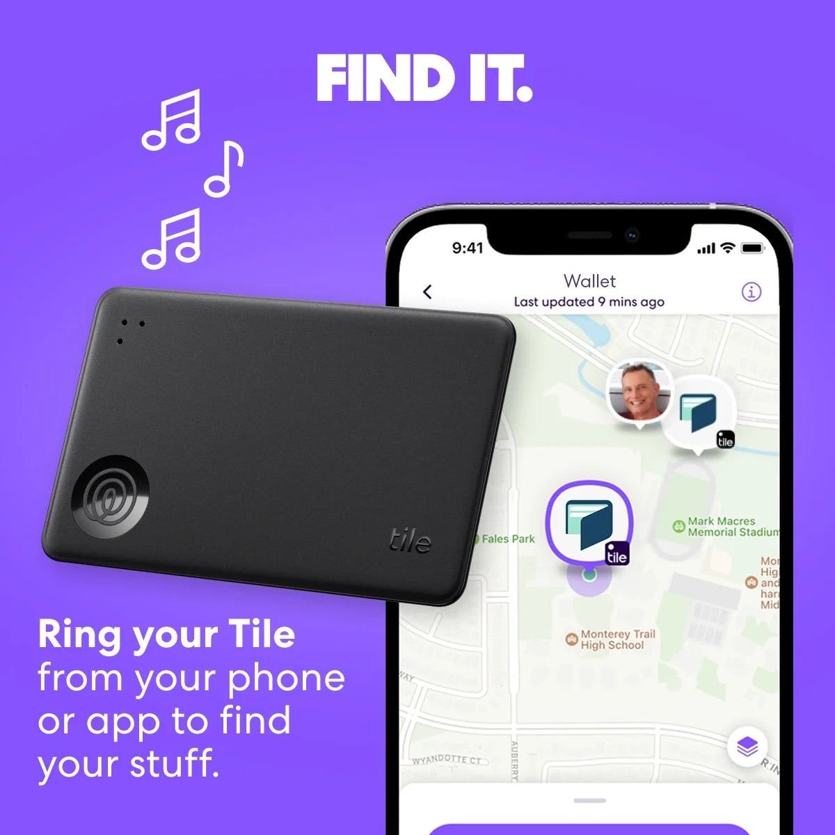 Life360 Starter Pack – 1 Mate & 1 Slim Bluetooth Trackers for Keys, Wallets, Phones – Ios & Android (Black)