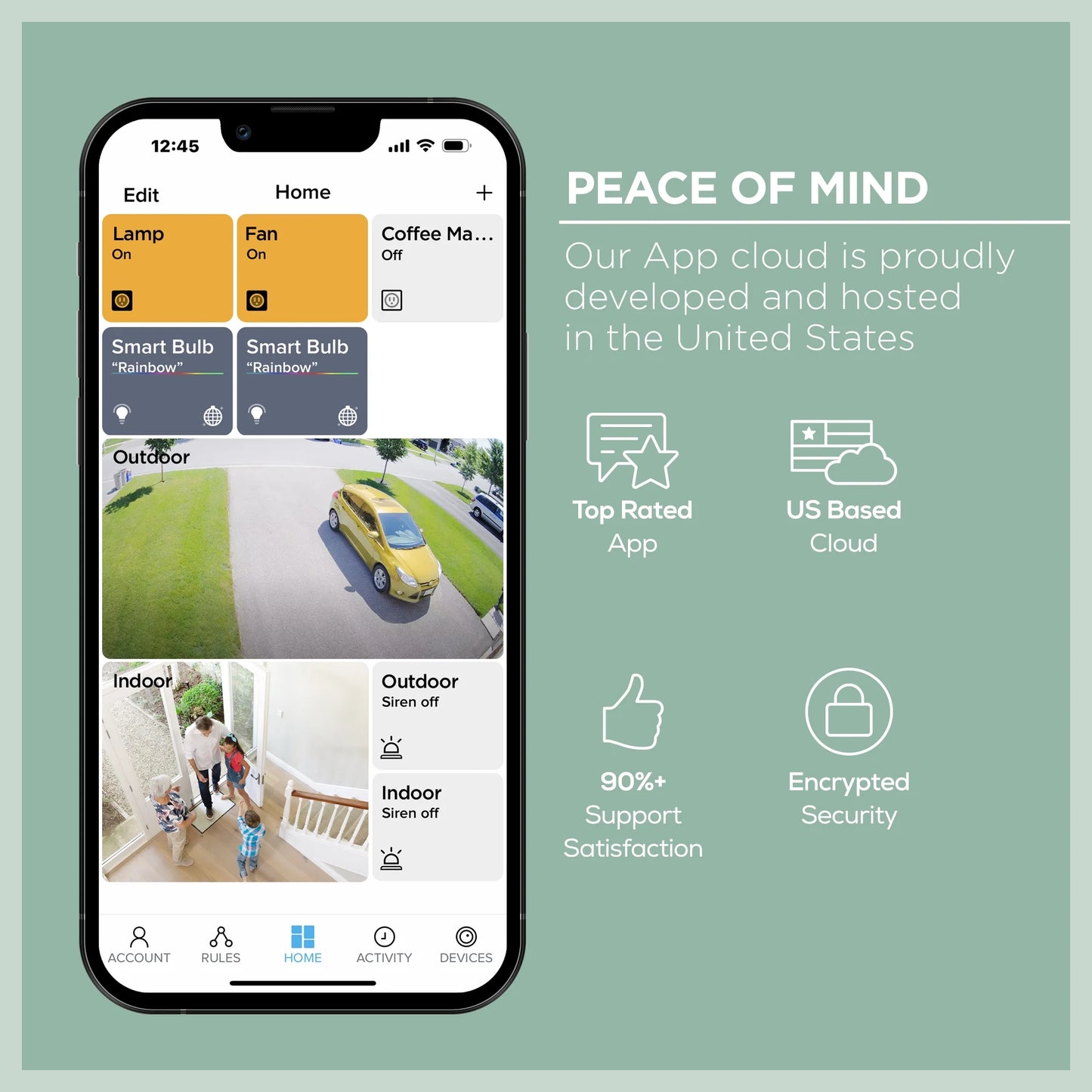 Wi-Fi Plug - Smart Outlet Compatible with Alexa & Google, White (3-Pack)