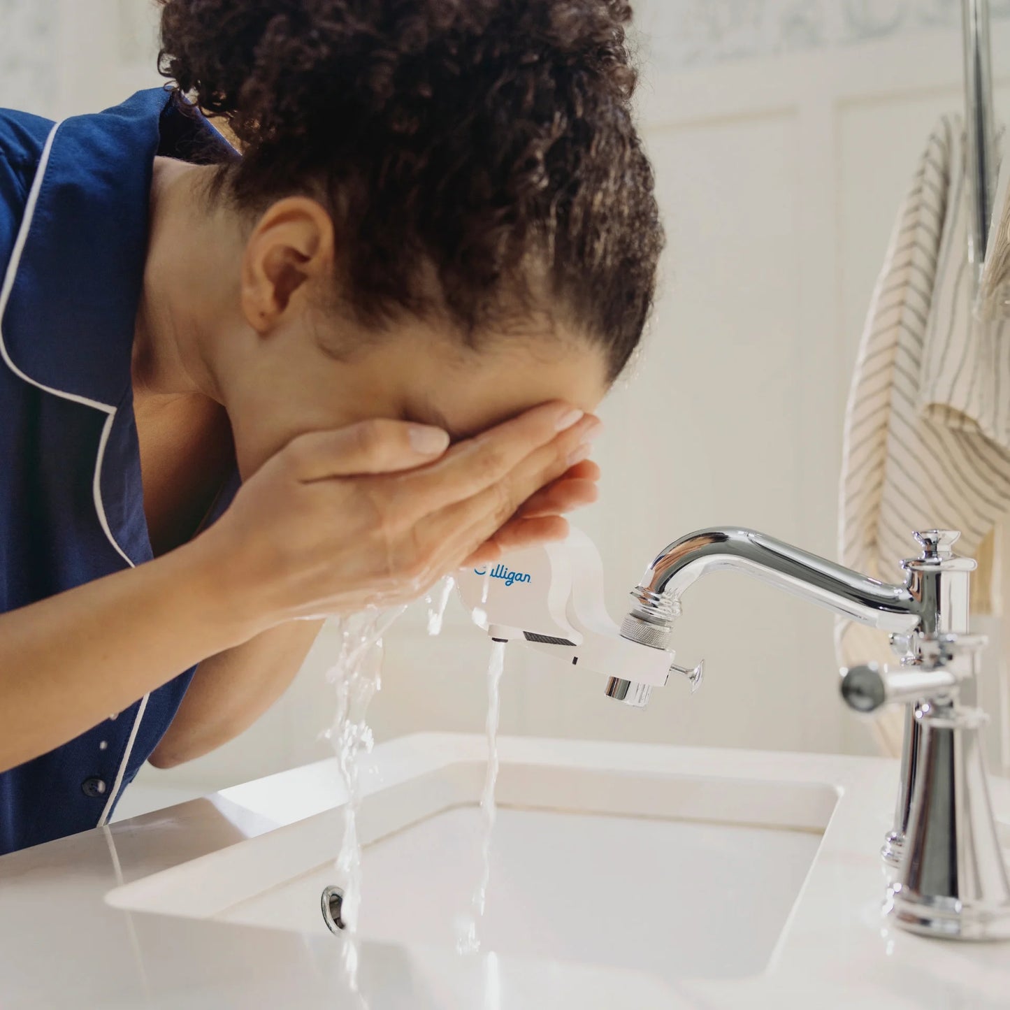 Culligan CULFMWH Drinking Water White Faucet Mount Water Filtration System, Superior Filtration