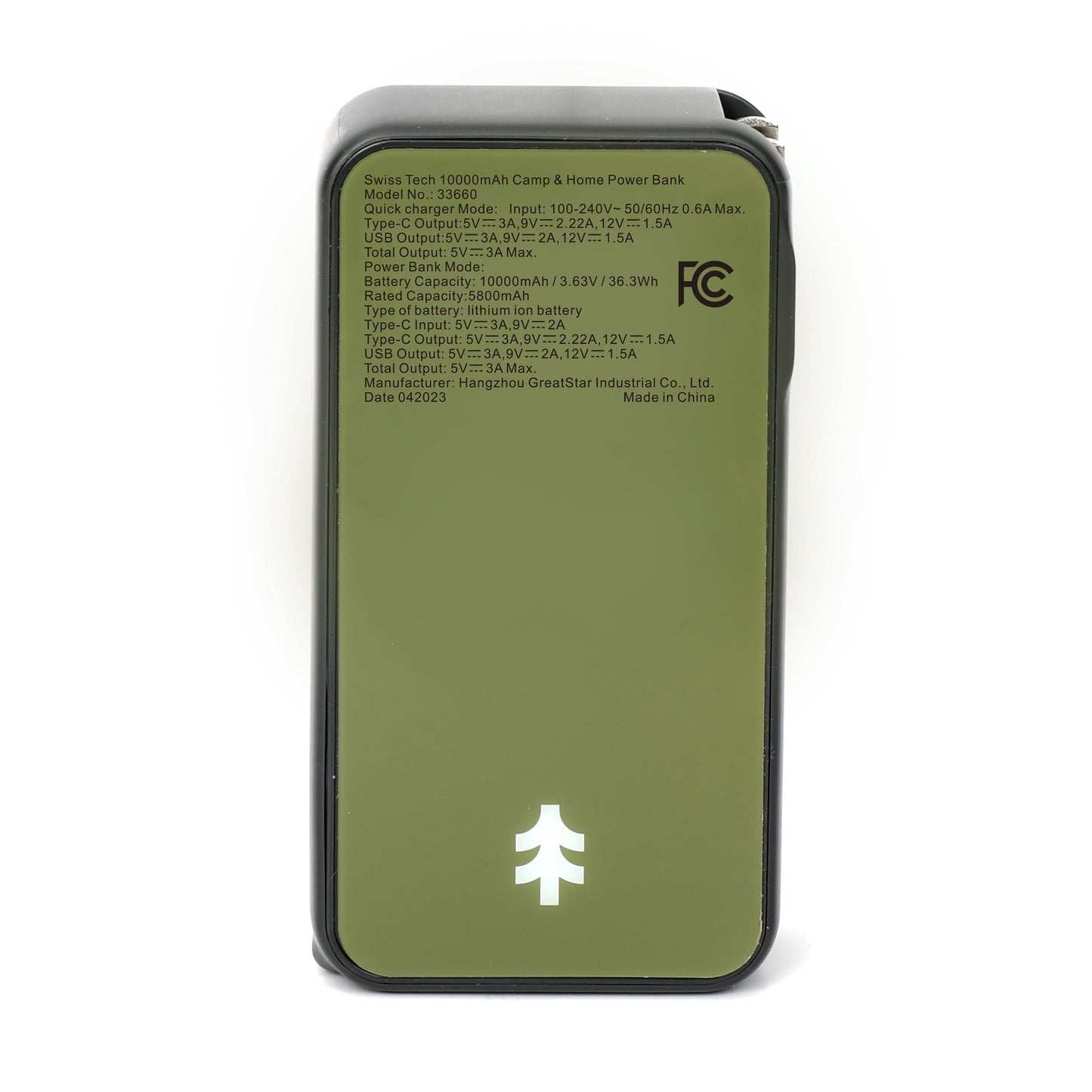 10000 Mah Portable Power Bank, 20W Fast Charge, Built-In Lanyard Charging Cord