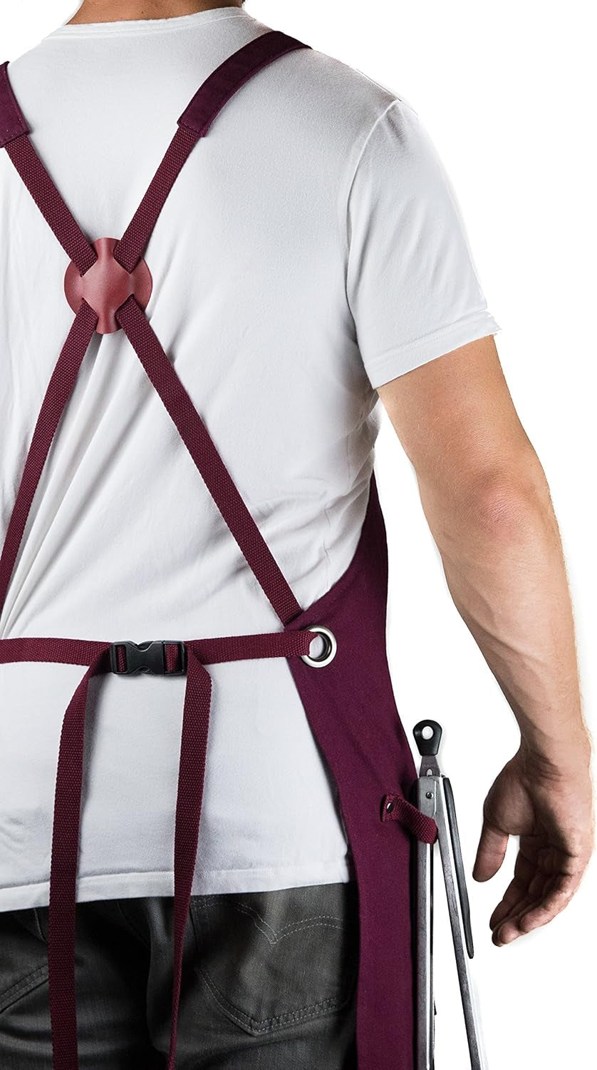 - Professional Grade Chef Apron for Kitchen, BBQ & Grill