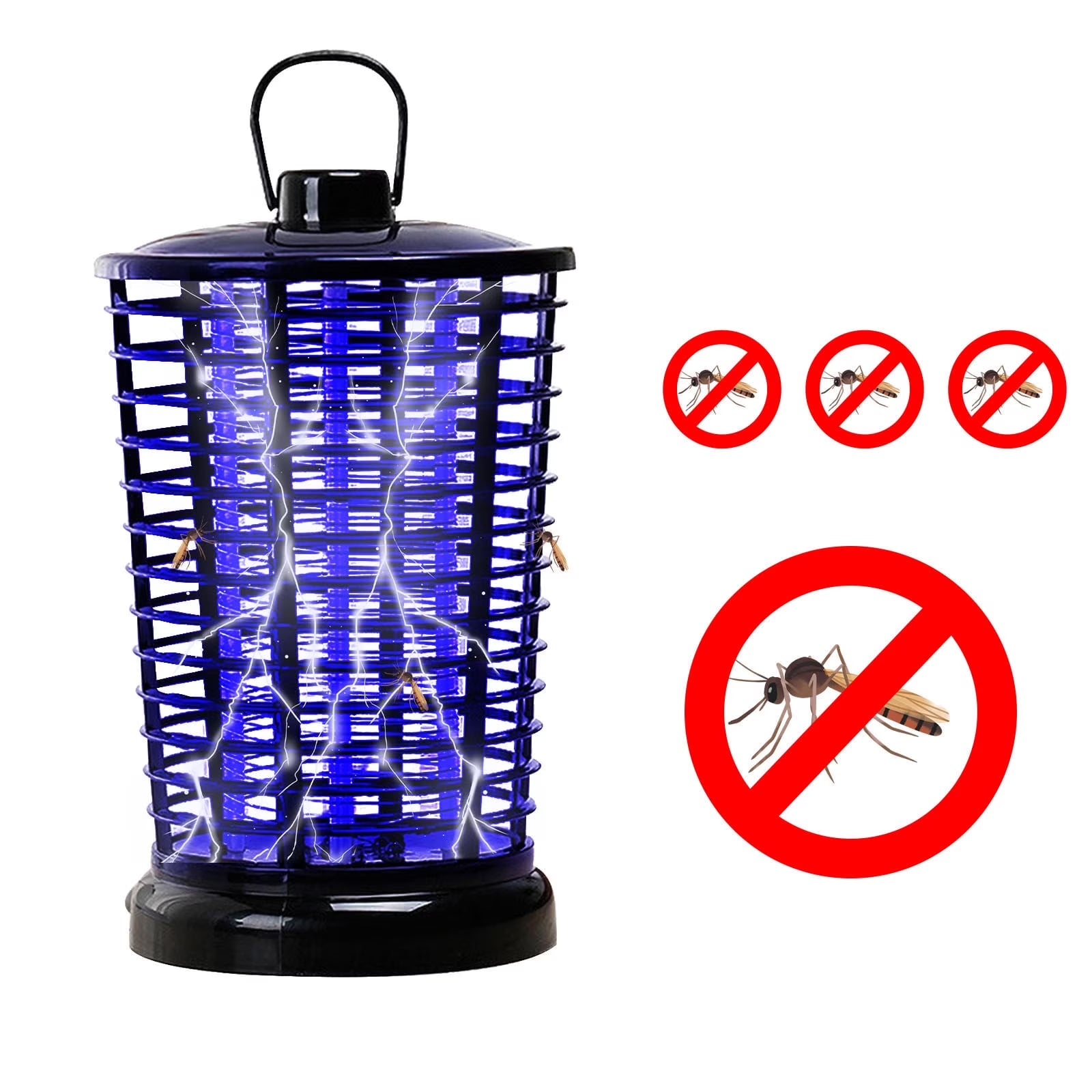 Bug Zapper for Outdoor and Indoor, Electric Mosquito Zapper, Portable Insect Repellent with LED Lamp