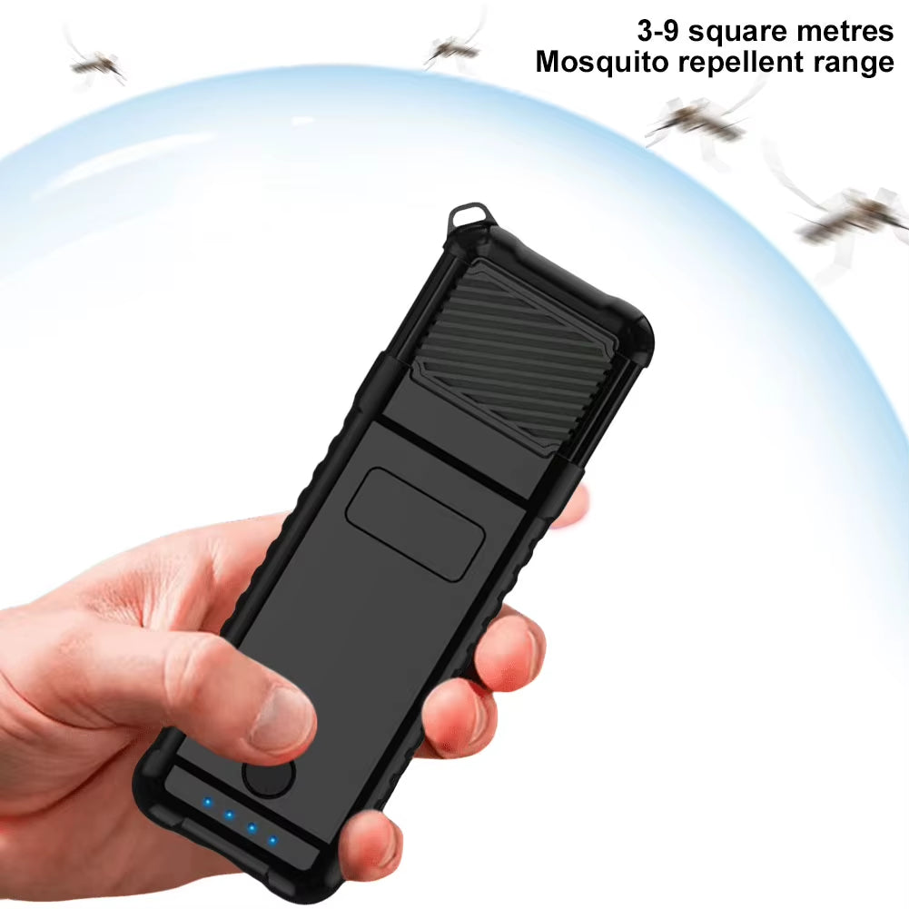 3 in 1 Portable Electric Mosquito Repeller 5000Mah Wireless Mosquito Repeller Power Bank Handheld Mosquito Repeller for Outdoor
