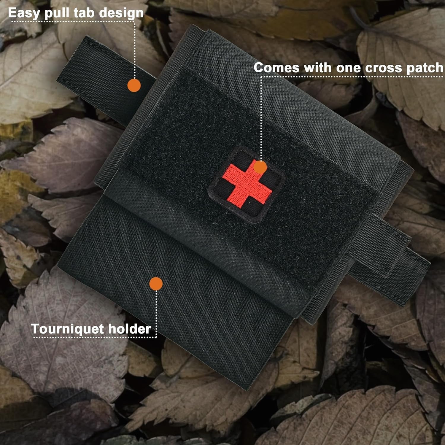 2-In-1 Micro Med Kit Med Pouch Tactical Mini First Aid Pouch Empty Small IFAK Po