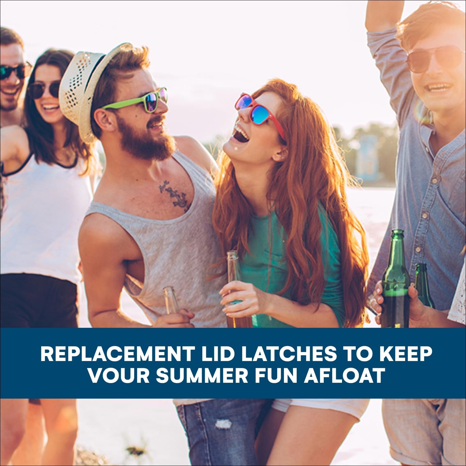 2-Pack Replacement Lid Latches for Yeti and RTIC - Black Rubber, Cooler Latches