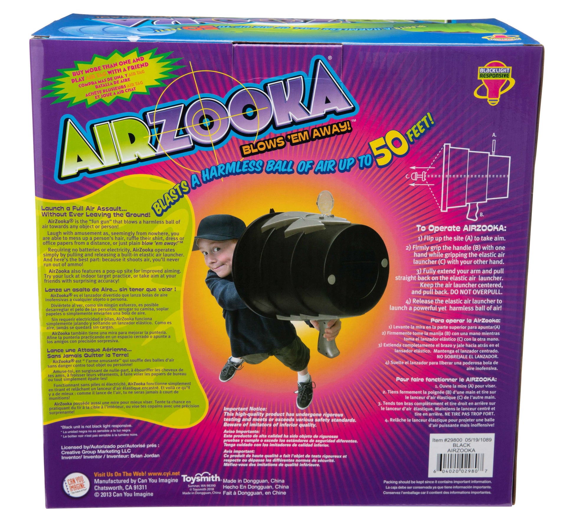 Airzooka Air Shooter, Black