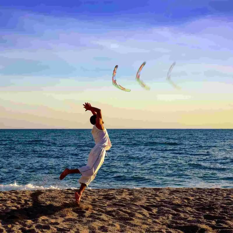 1Pc Creative Personality EVA Boomerang Hand Throwing V-Dart Ruler Boomerang Large Outdoor Sports Boomerang for Kids, Outdoor