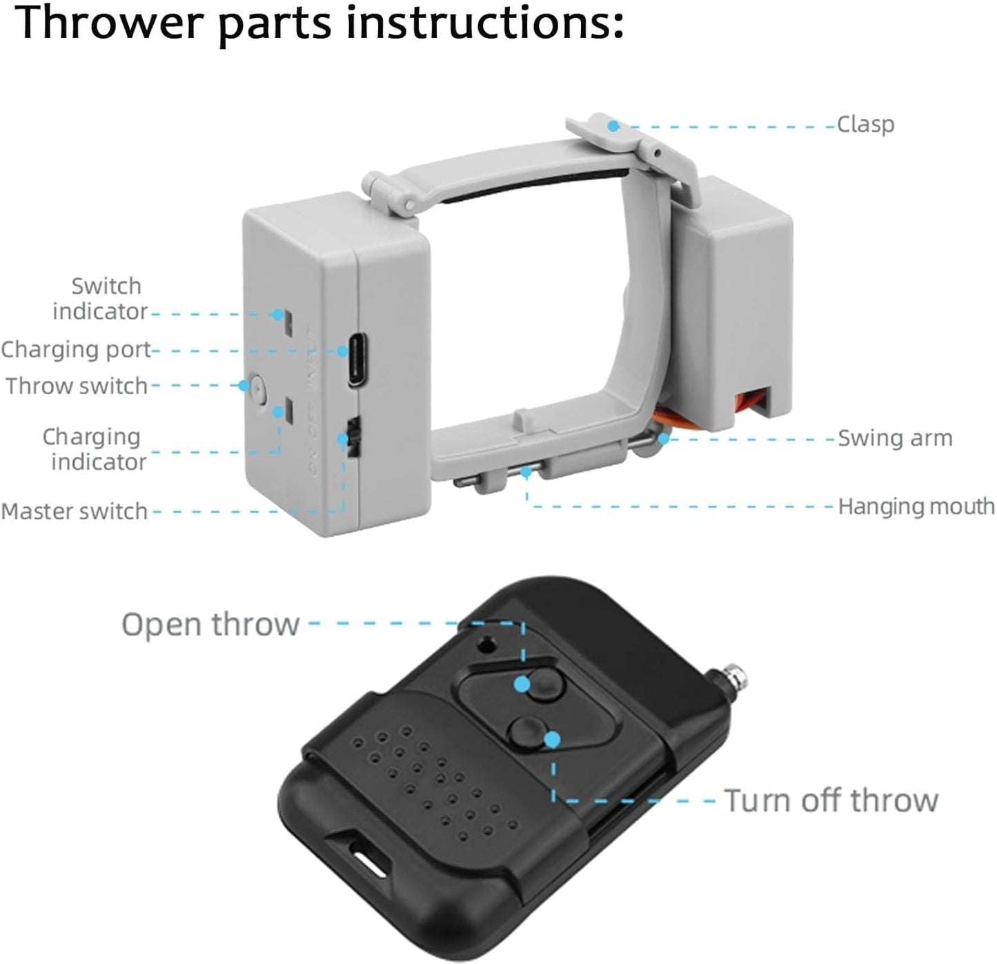 Mini 2 Airdrop System for DJI Mini 4K / Min 2 Se/Min 2 / Mavic Mni Payload Drop Device Drone Fishing Bait Release Wedding Ring Search Tools Dropper System with Landing Gear Accessories