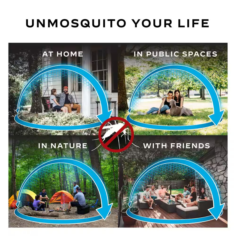 Outdoor Mosquito Repeller Patio Shield in Black 15 Ft. Coverage and Deet Free